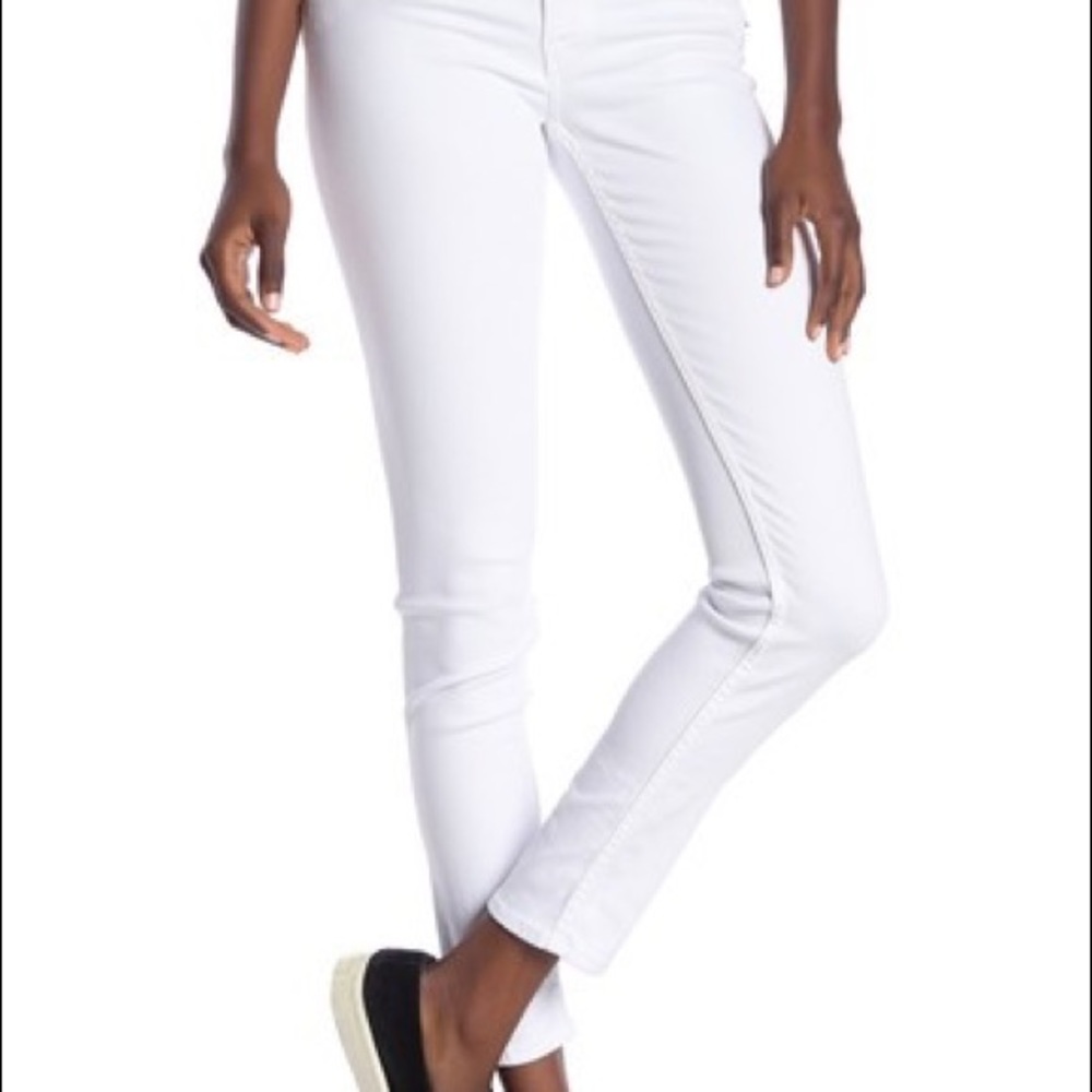 Hudson Collin White Skinny Jeans